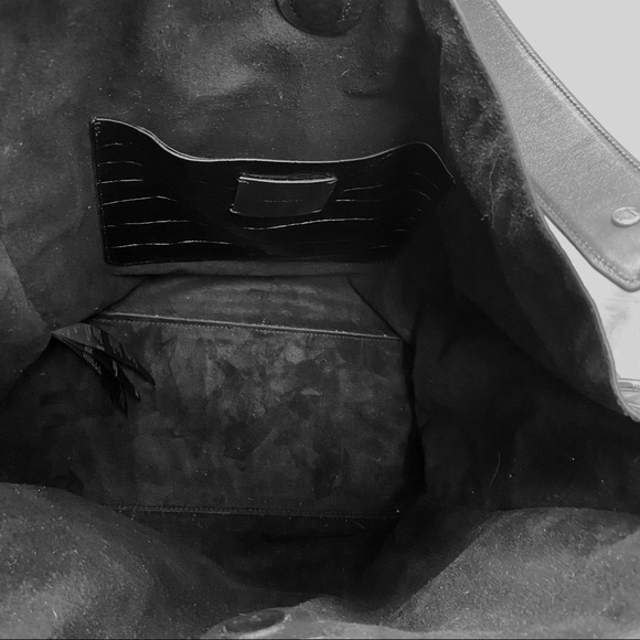 AllSaints Black Polly N/S Tote - Picture 13 of 16